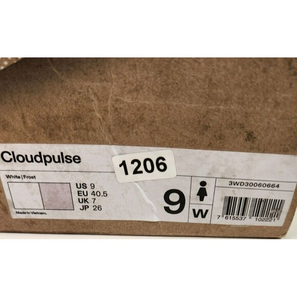 On Women's White / Frost Cloudpulse Training Shoes Size 9 - Picture 8 of 11